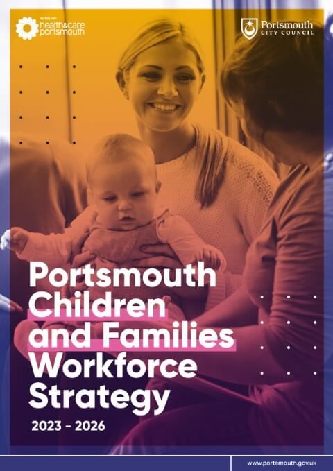 A link to a .pdf file titled Portsmouth Children and Families Workforce Strategy